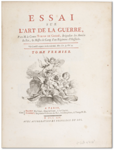Essai sur l'Art de la Guerre Tome 1 Comte Turpin de Crissé