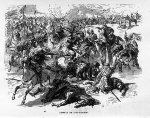 Gravure des combats de Sidi-Brahim