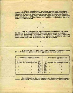 Décret de création de l'arme des transmissions, 4 avril 1942