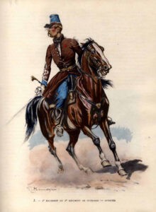 Officier du 2ème Escadron du 2ème Hussards à Sidi-Brahim par Begnini