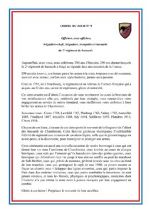 Ordre du jour du COM CAPR GDI Danès pour 290 ans de Chamborant page 1/2