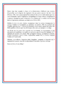 Ordre du jour du COM CAPR GDI Danès pour 290 ans de Chamborant page 2/2